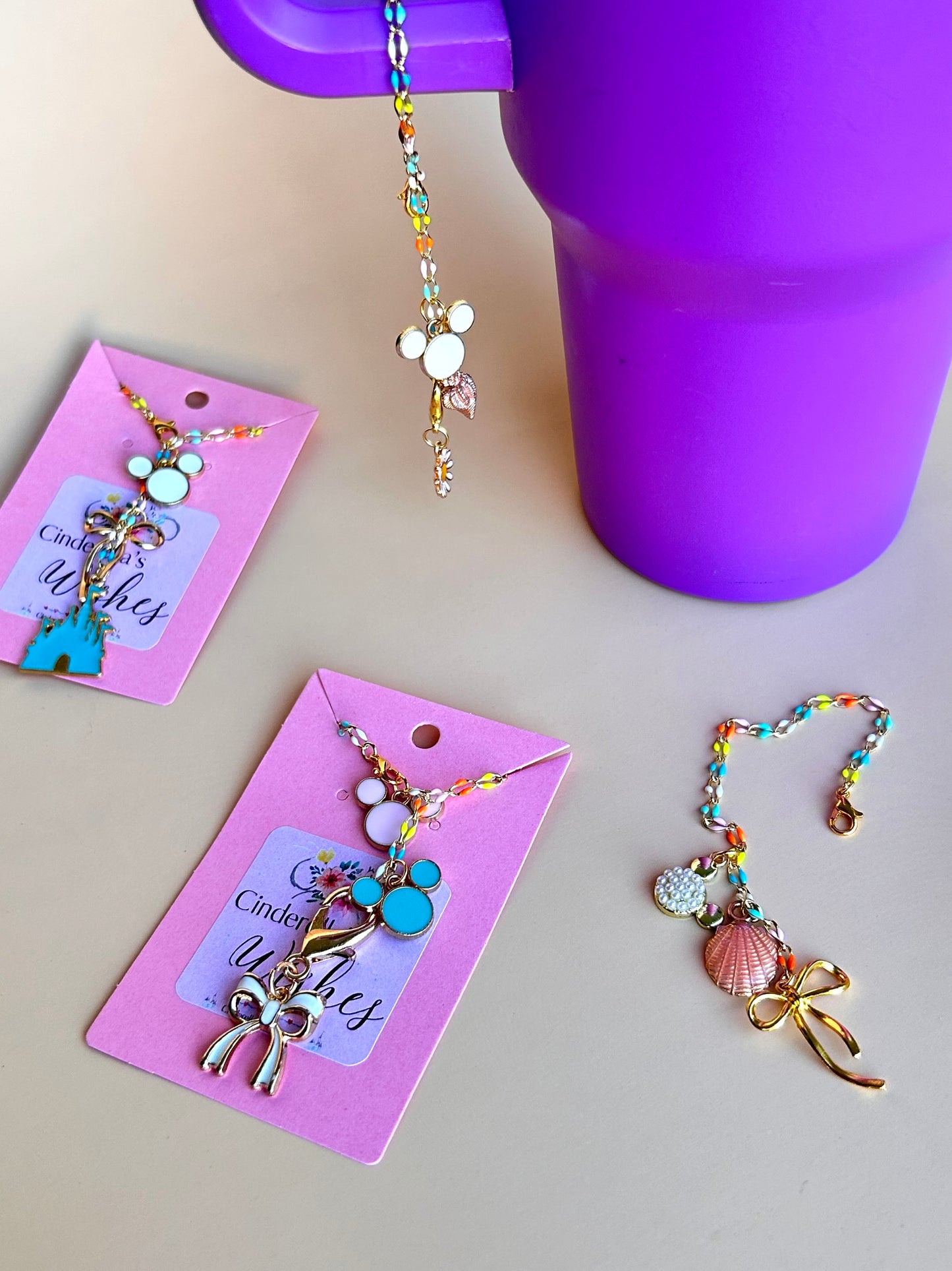 Personalized Tumbler Cup Charms