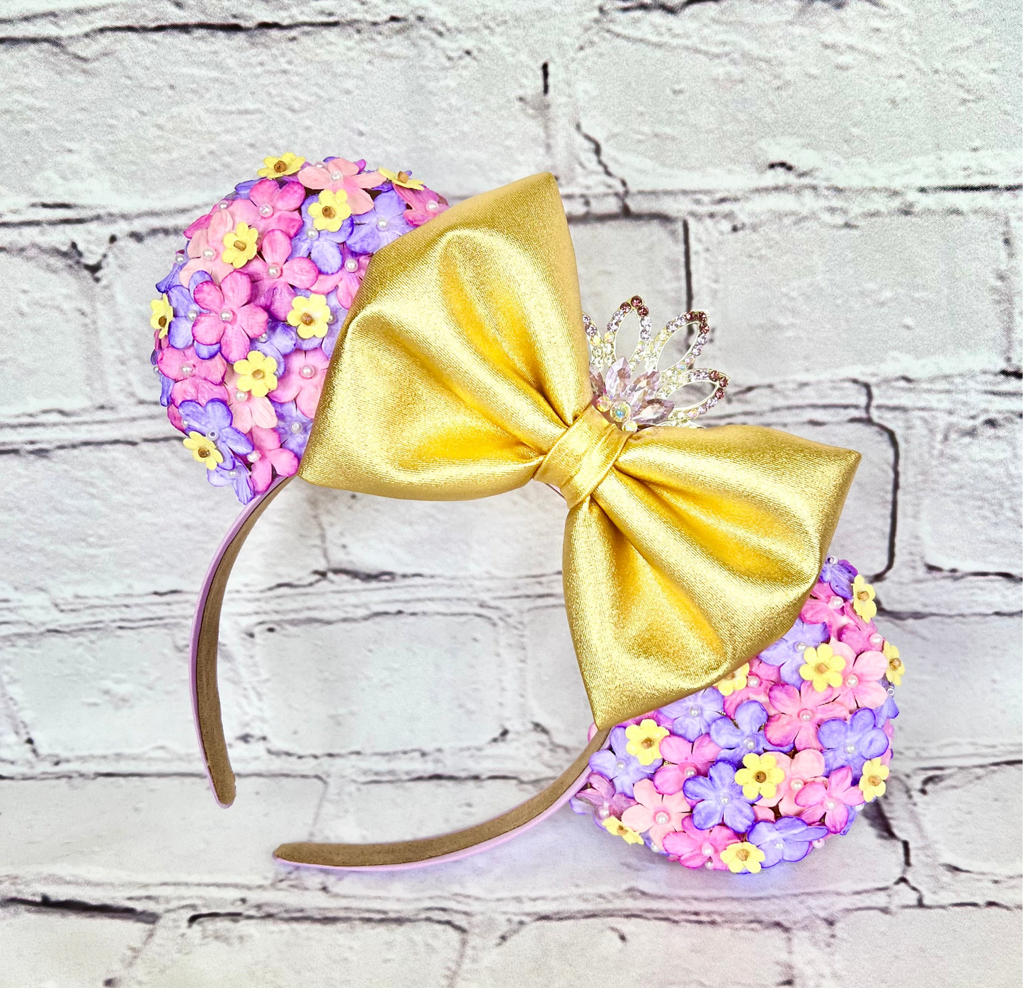 Rapunzel Mickey Ears with tiara crown