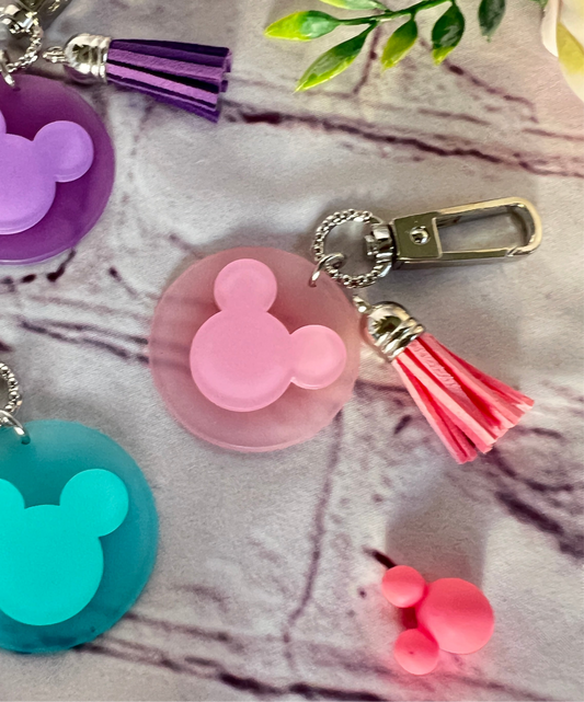 Mickey Sea glass Keychains