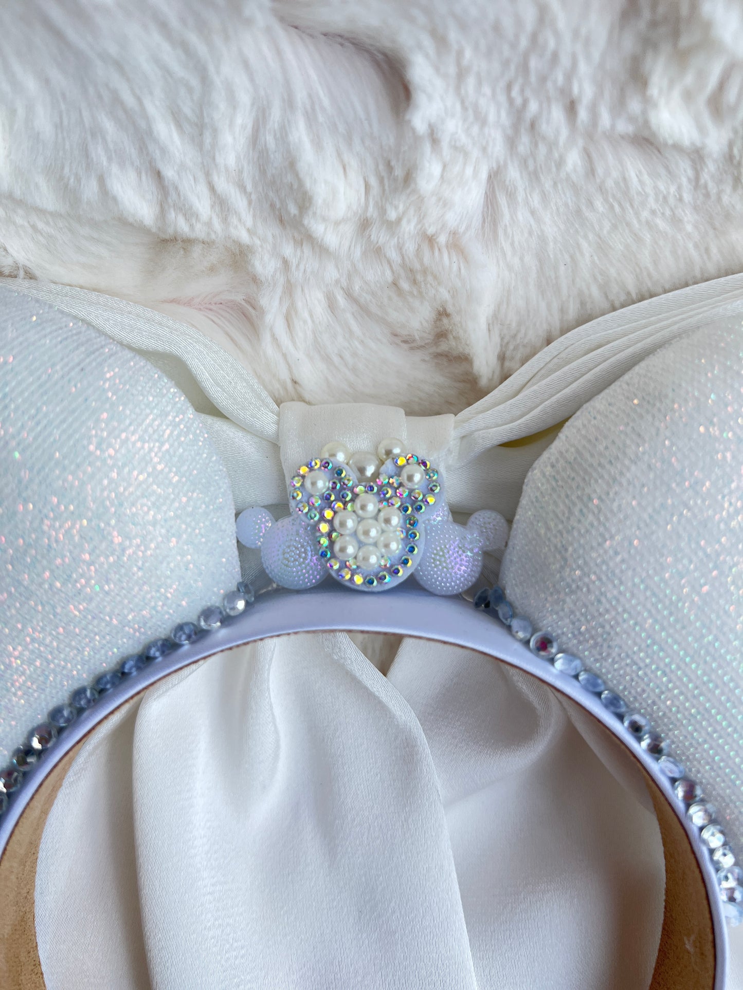 White Mouse Wedding Ears