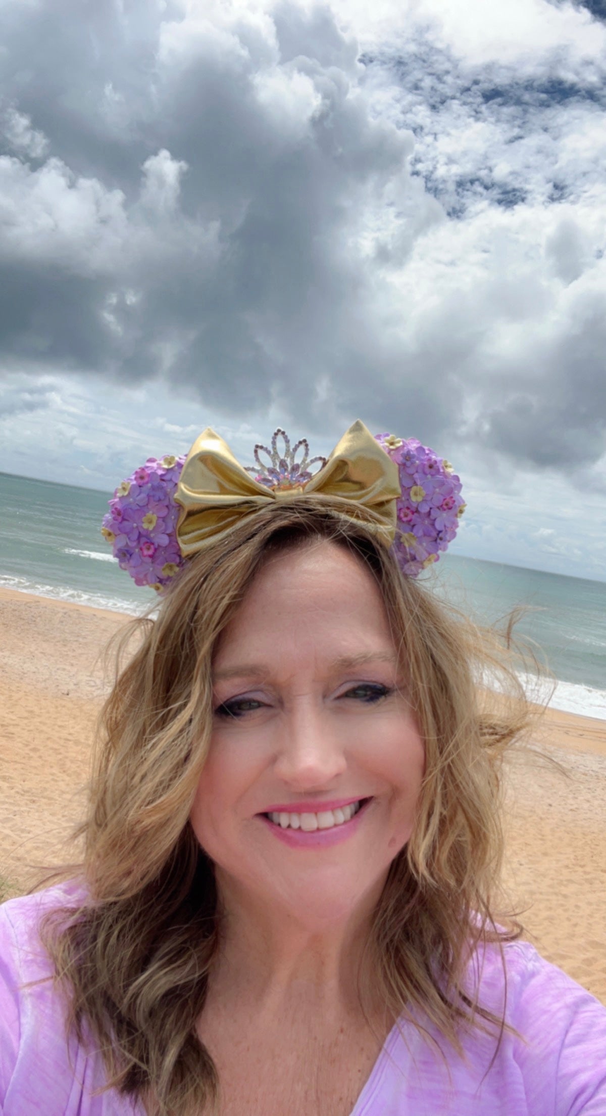 Rapunzel Mickey Ears with tiara crown