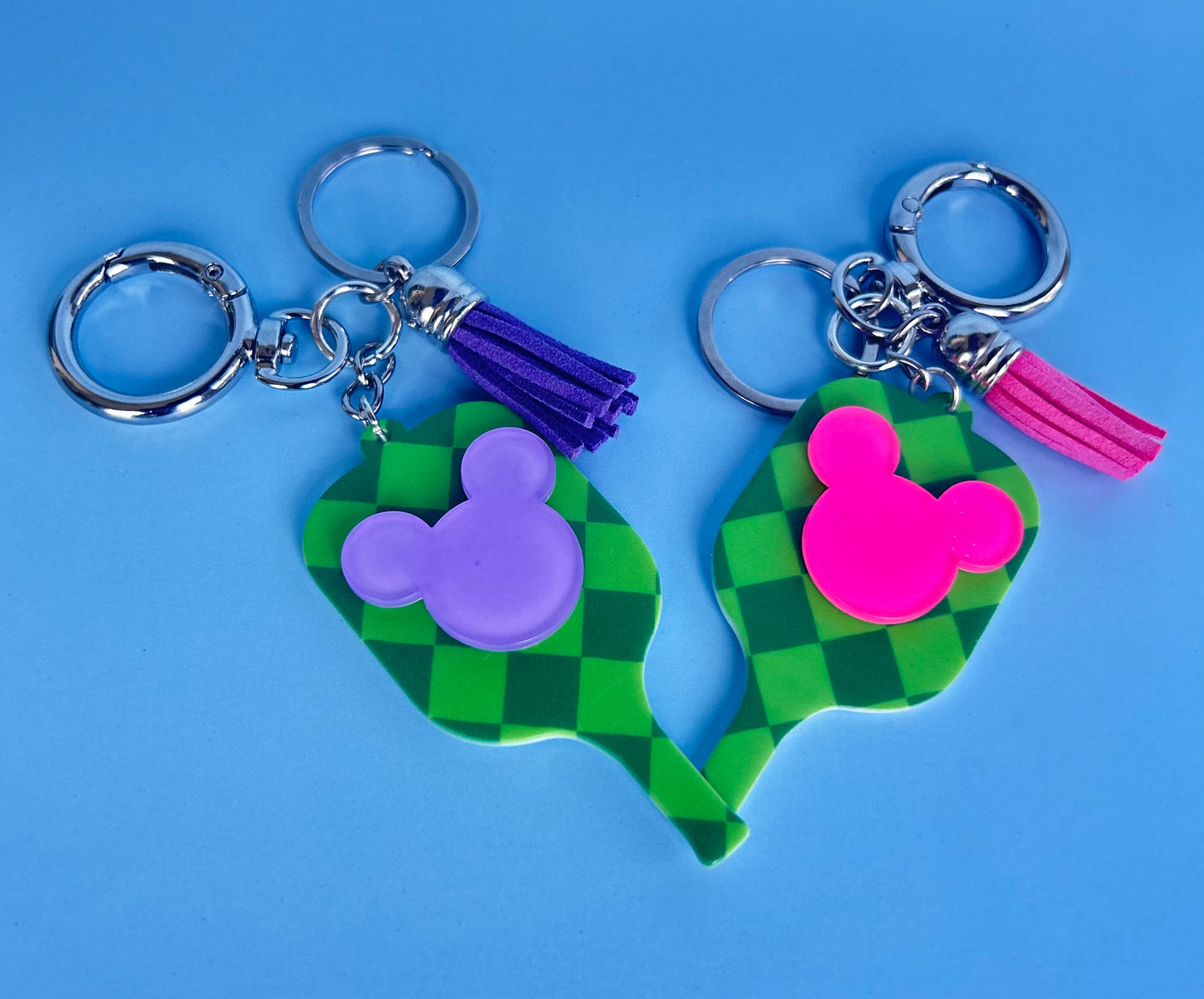 Pickleball Mickey keychain