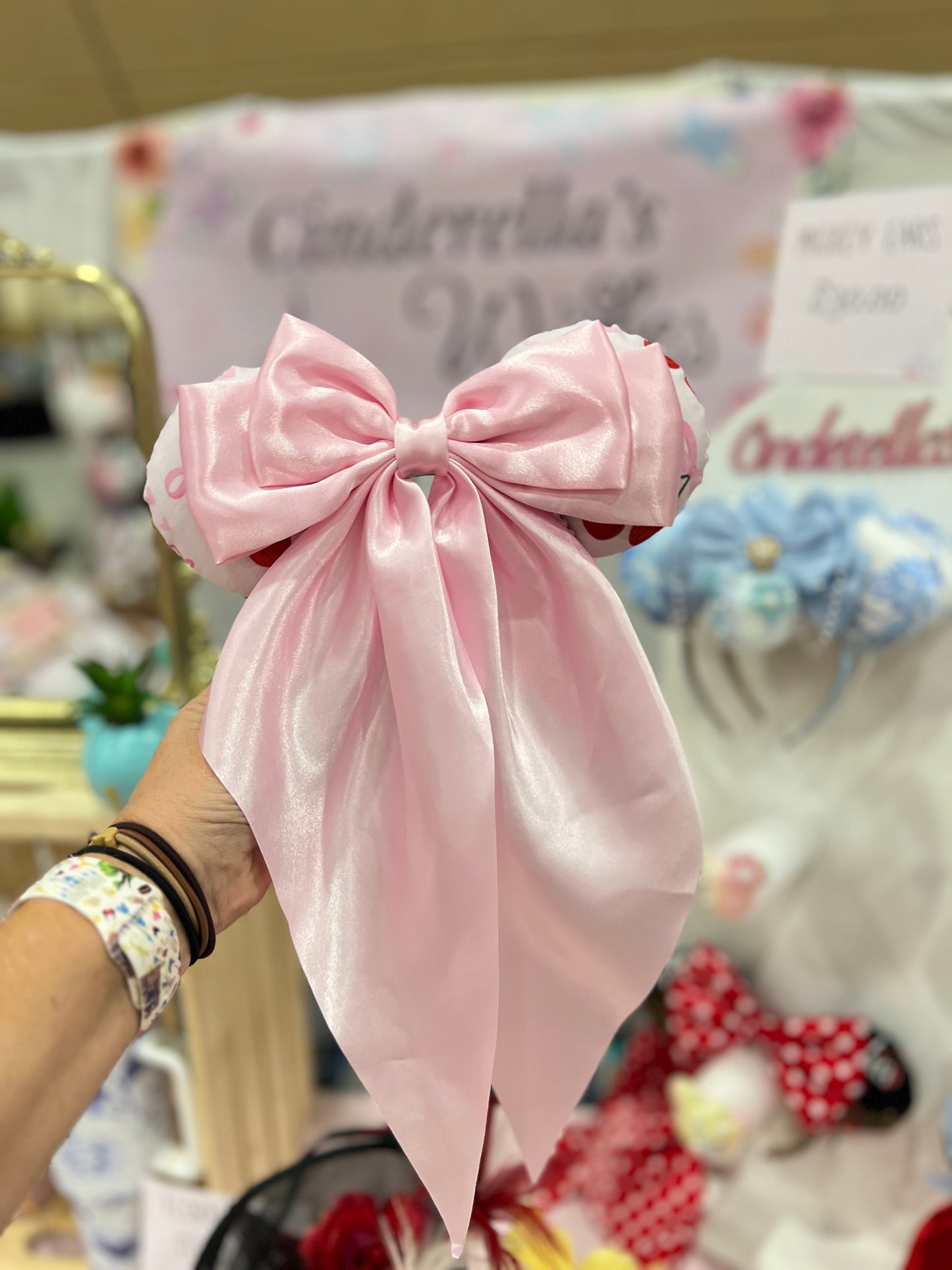 Cherry and Bow Mickey Ears