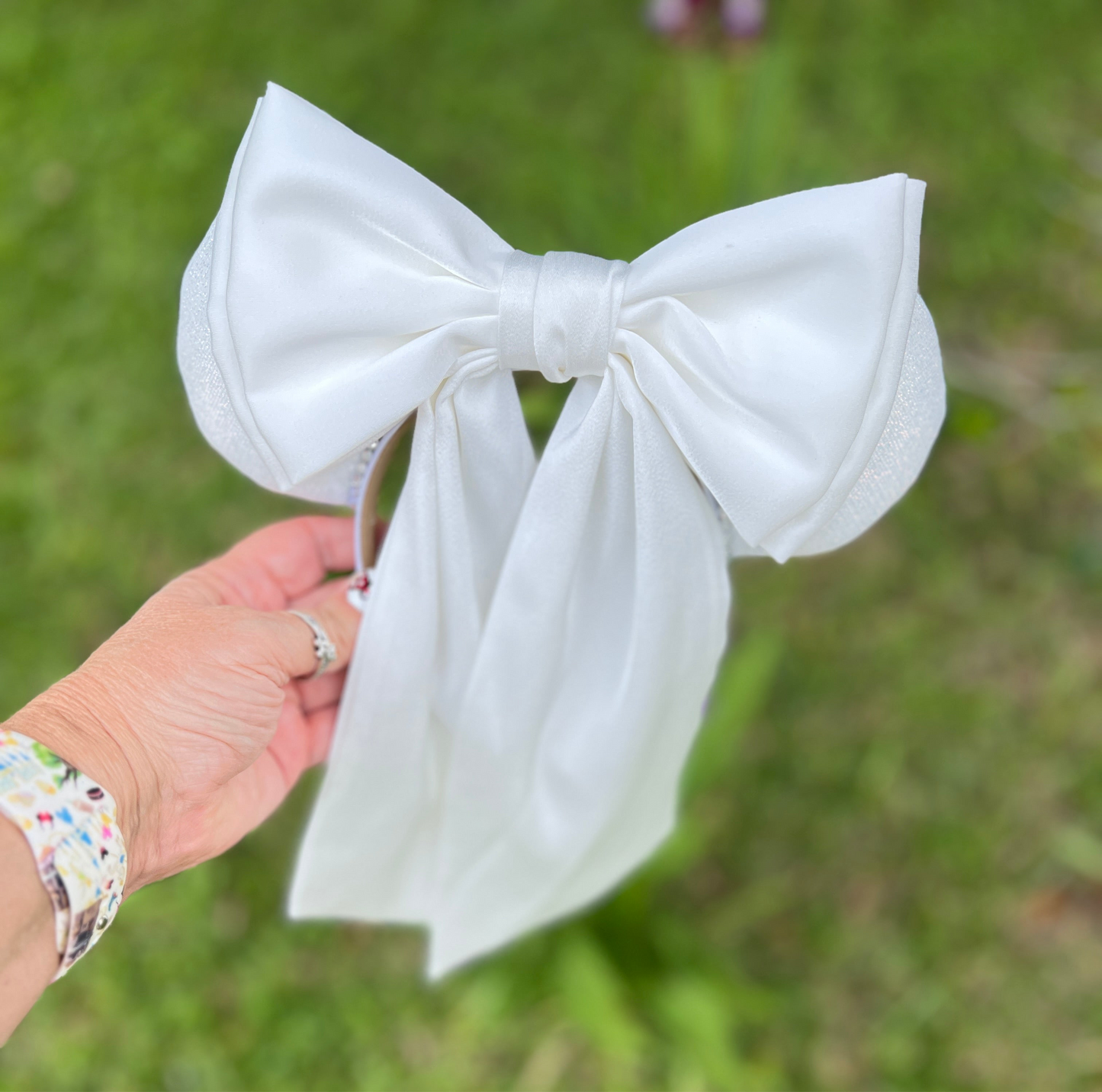 White Mouse Wedding Ears