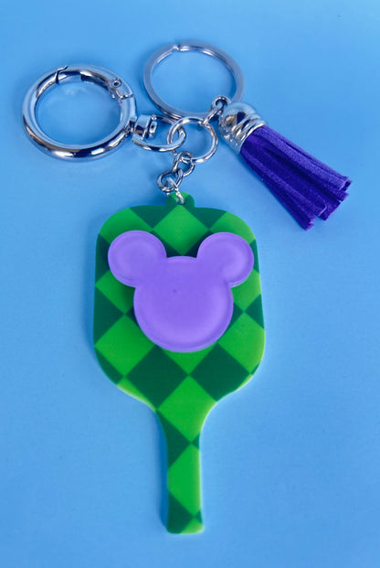 Pickleball Mickey keychain