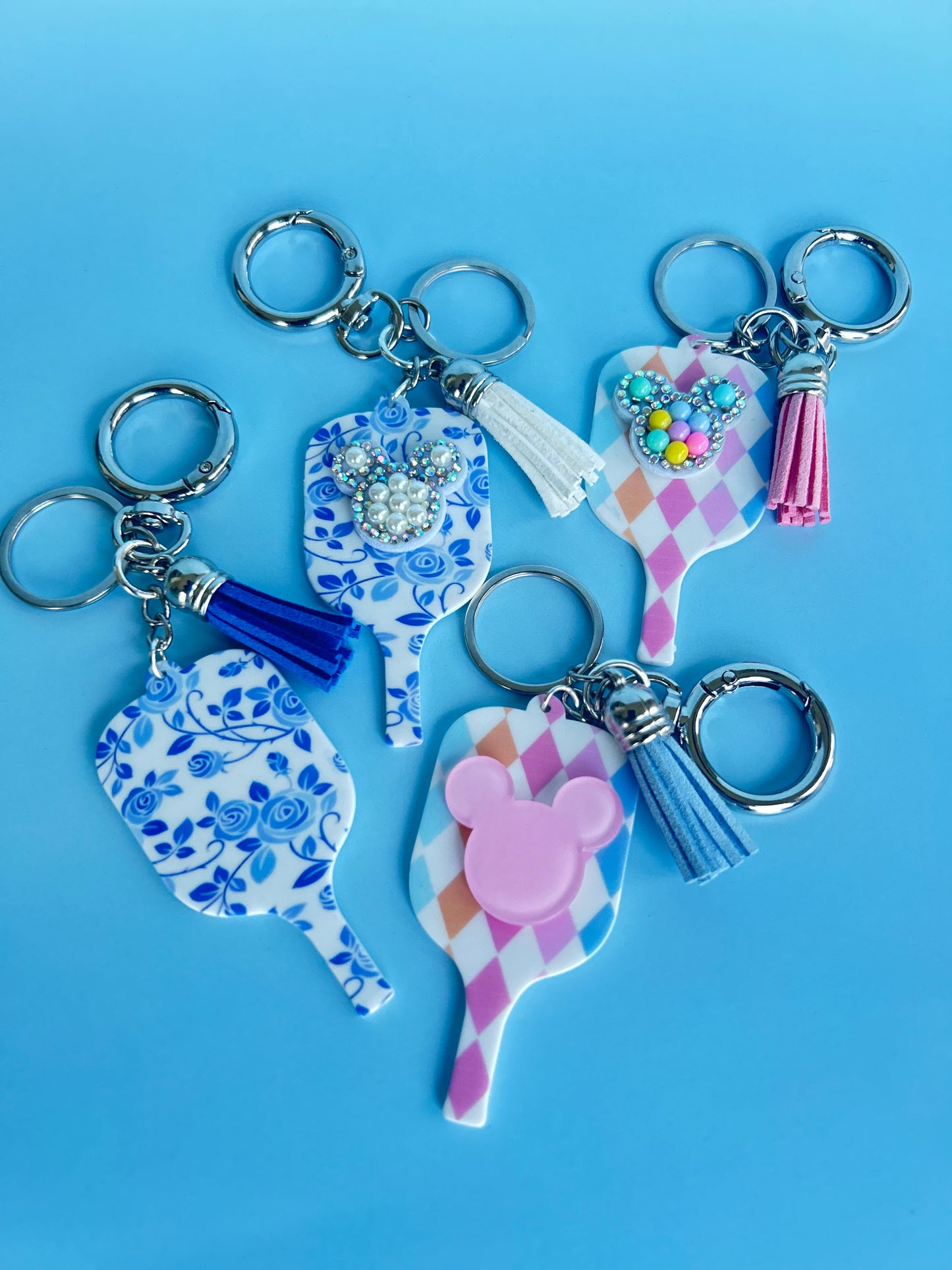 Pickleball Mickey keychain