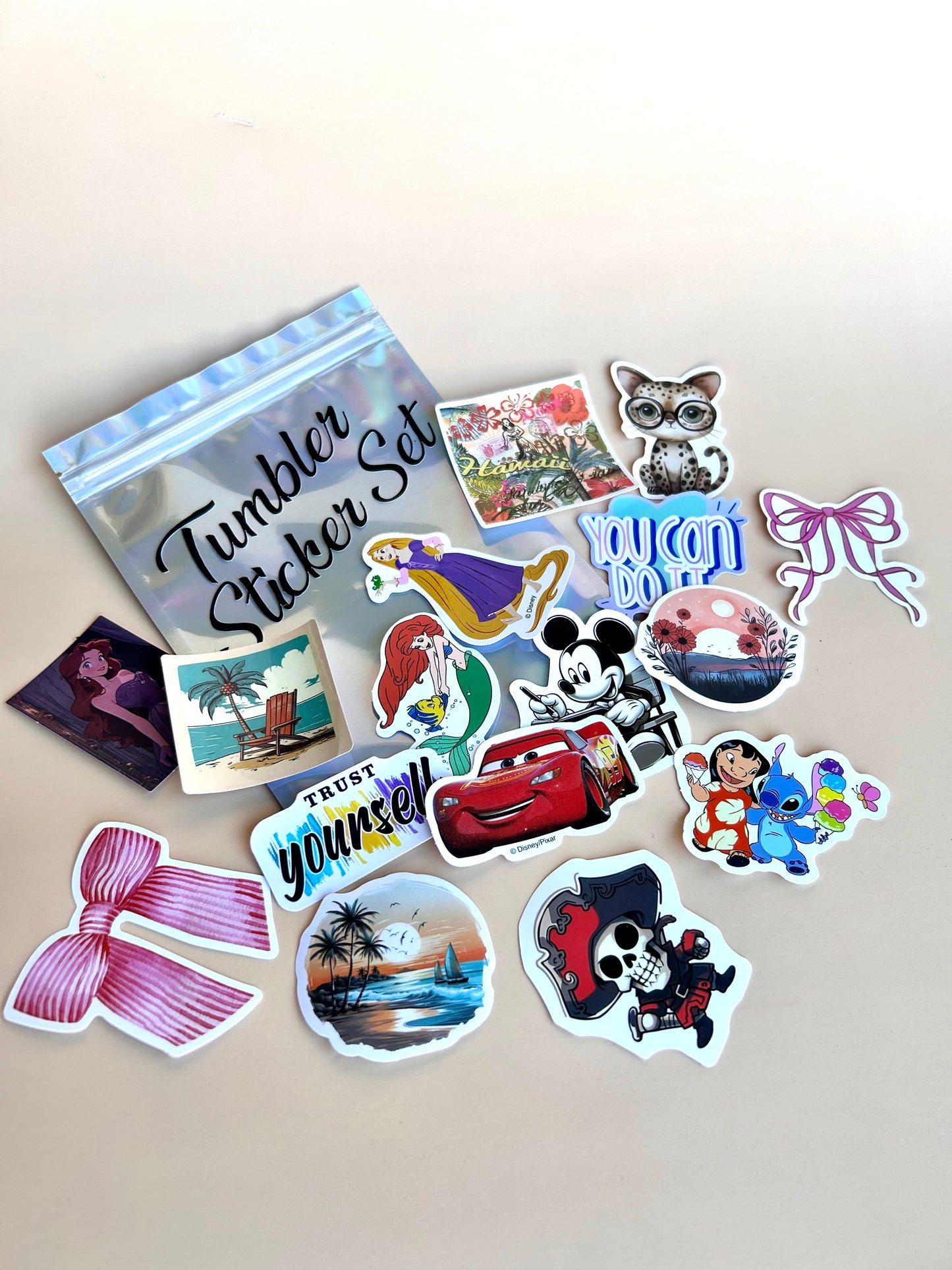 Tumbler Sticker Set
