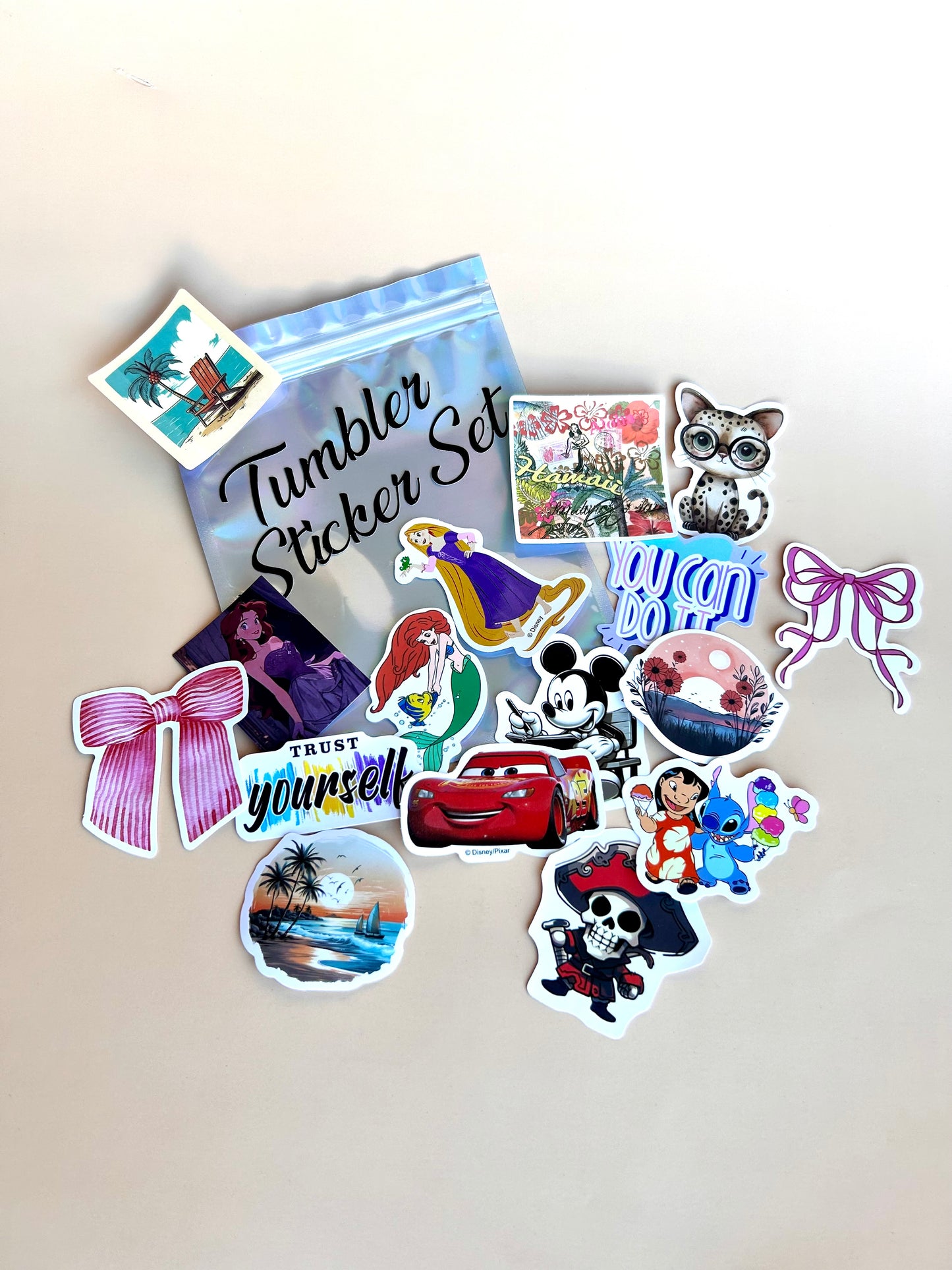 Tumbler Sticker Set