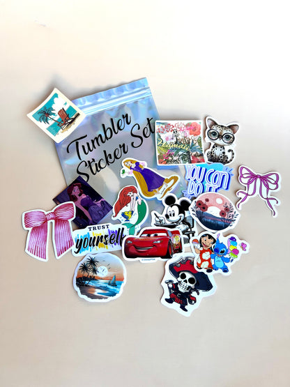 Tumbler Sticker Set