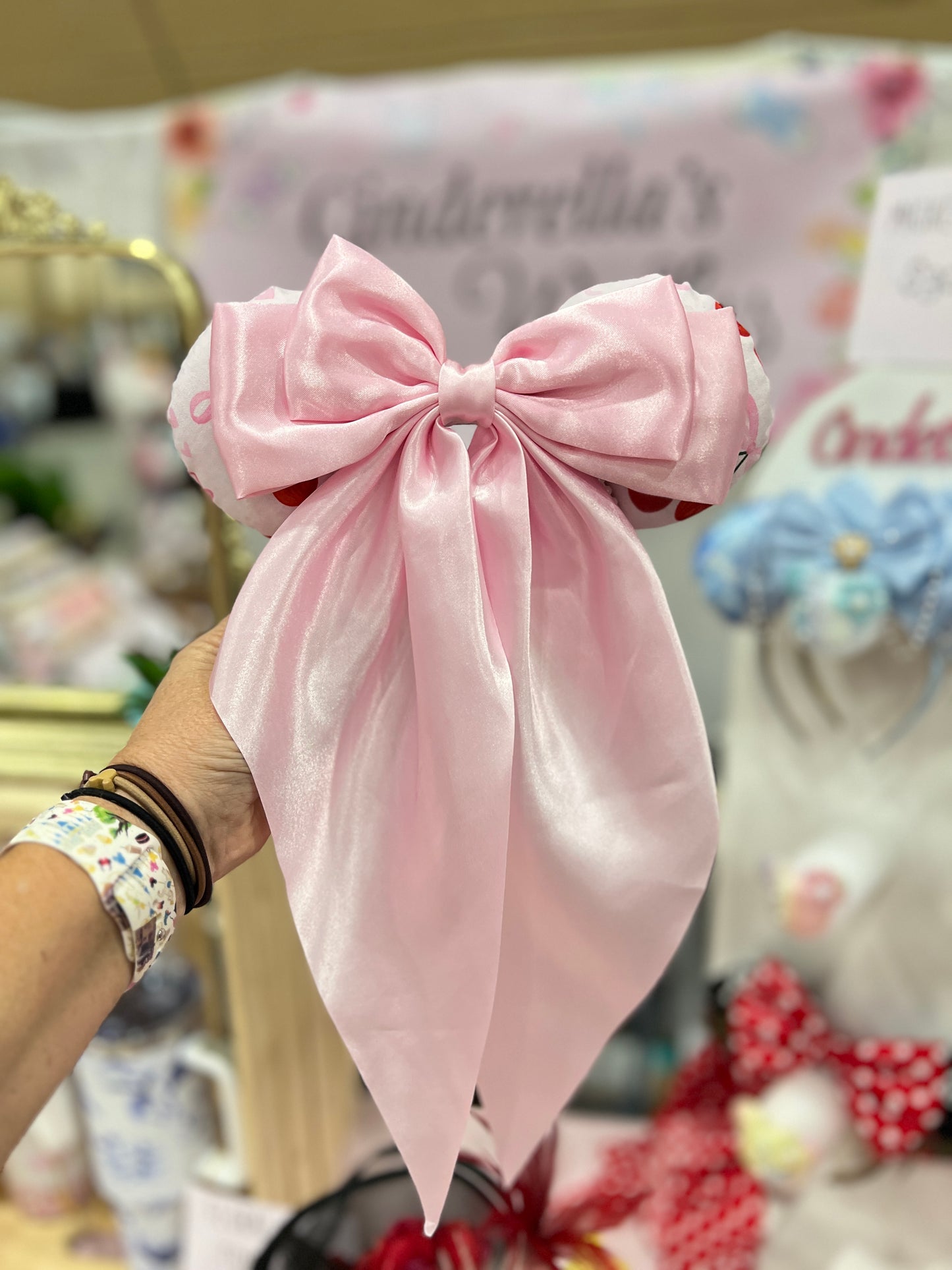 Cherry and Bow Mickey Ears
