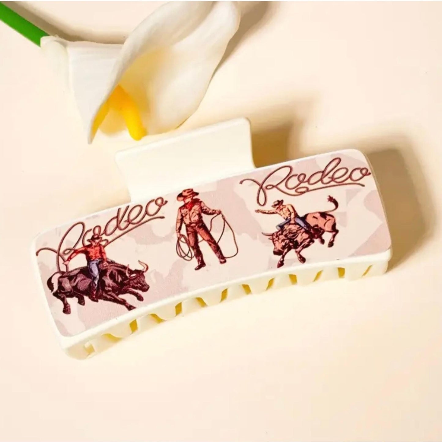 Cowboy Hair Clip Personalized Horse Lovers Gift