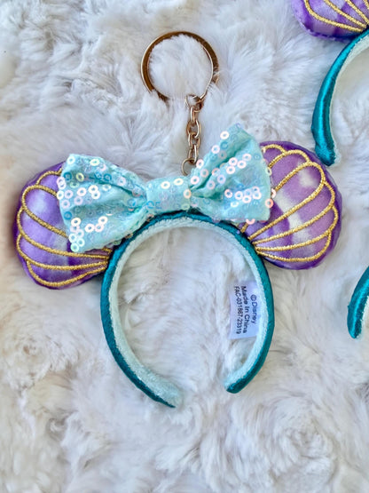 Mini Mouse Ear Headband Keychain Little Mermaid Bag Charm