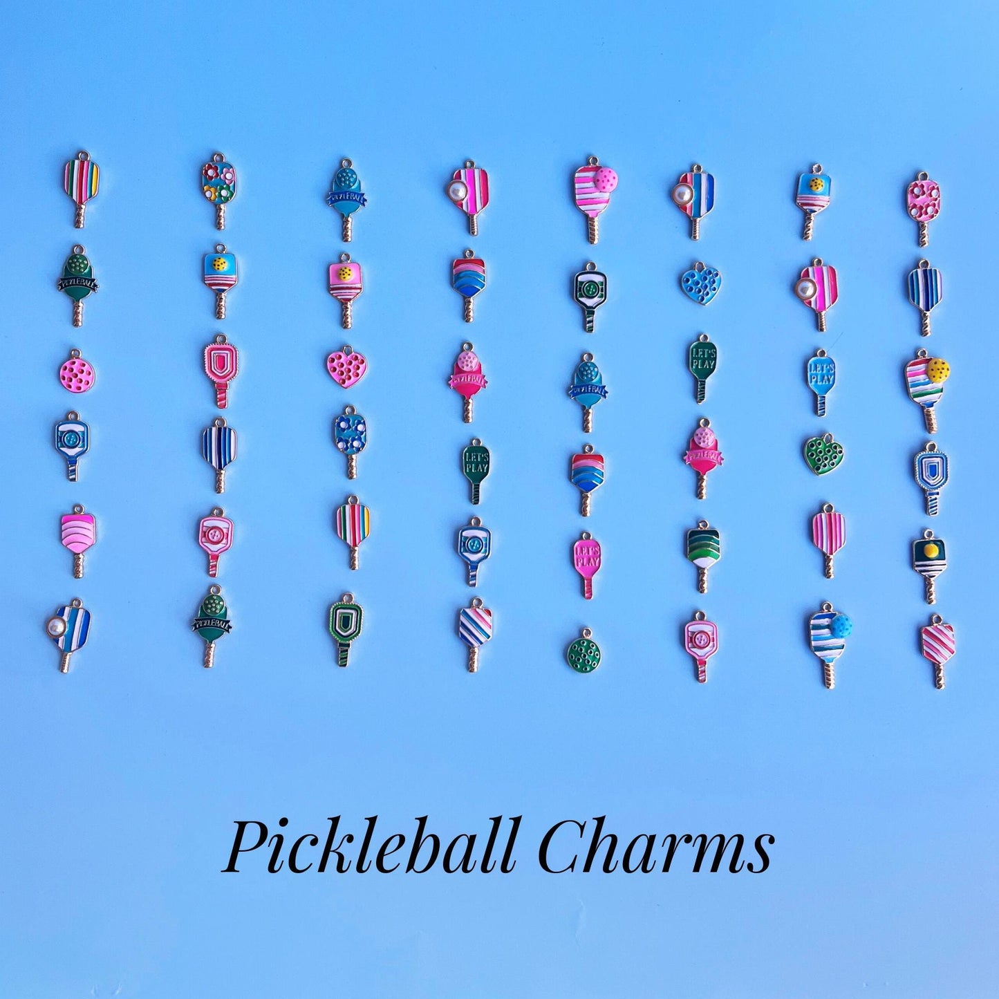 Pickleball Wine Glass Charm Hostess Party Gift