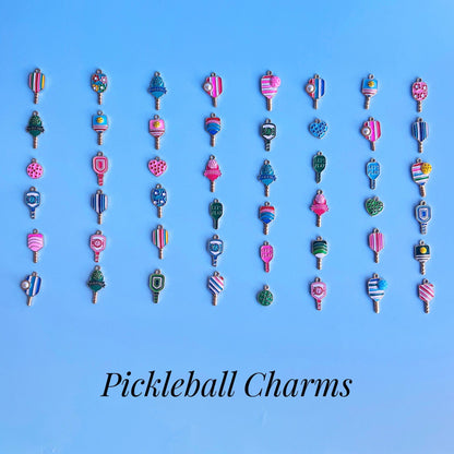 Pickleball Wine Glass Charm Hostess Party Gift