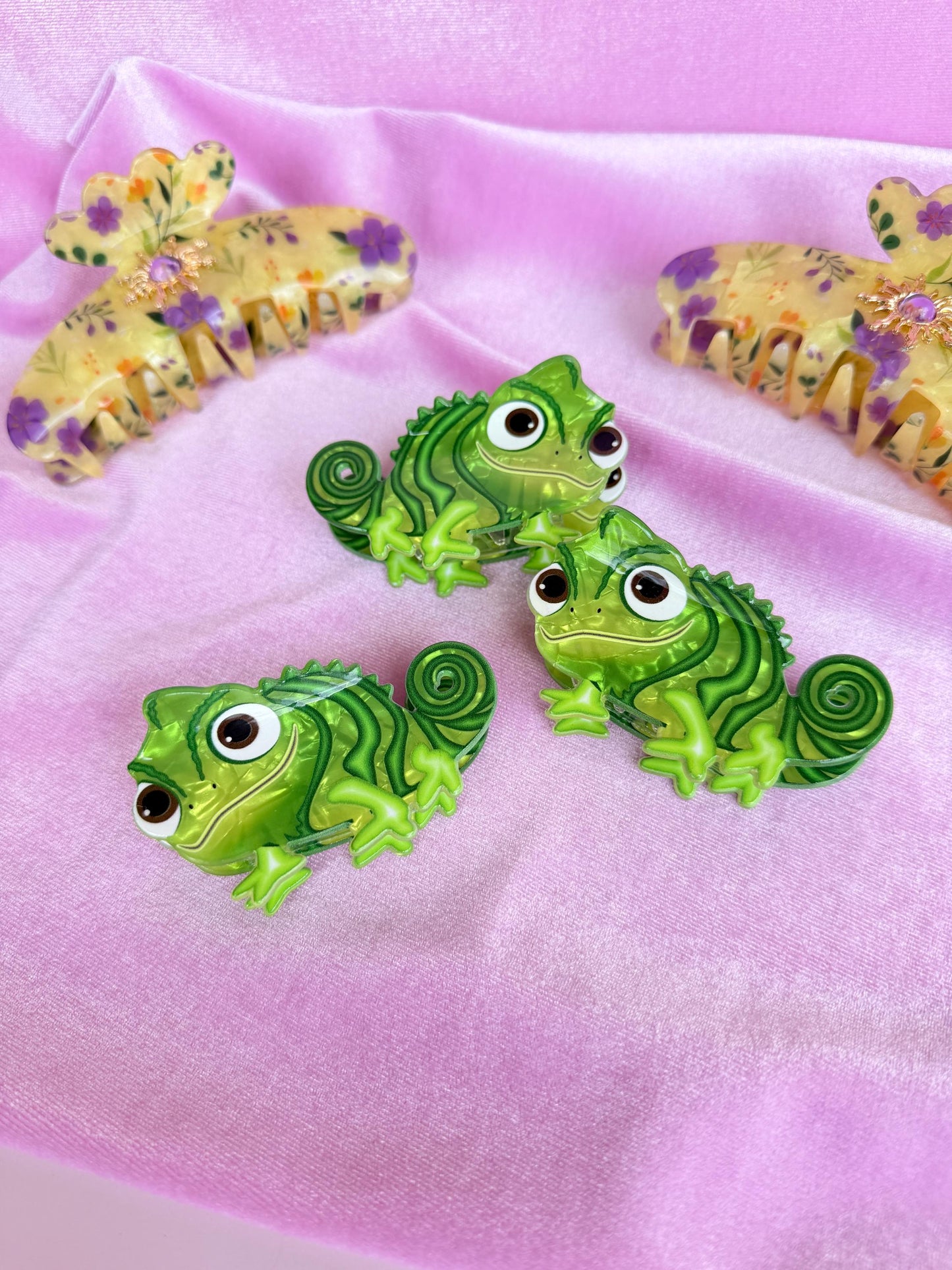 Pascal hair clip Rapunzel Cosplay Costume