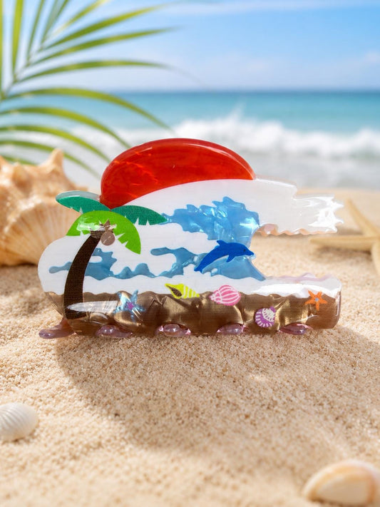 Palm Tree Hair Clip Tropical Hair Clips Beach Hair Clip Summer Hair Accessory
