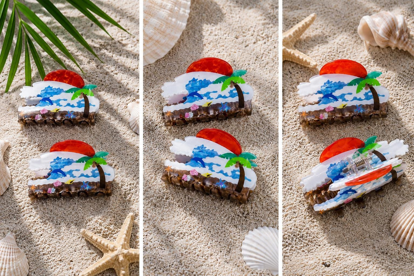 Palm Tree Hair Clip Tropical Hair Clips Beach Hair Clip Summer Hair Accessory