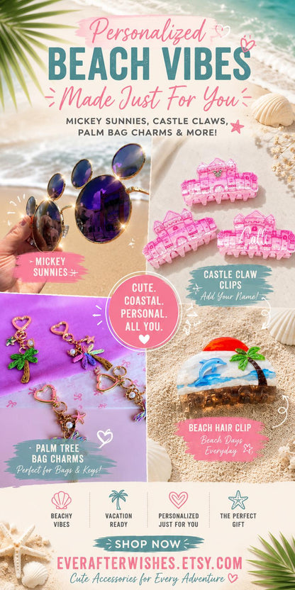 Palm Tree Hair Clip Tropical Hair Clips Beach Hair Clip Summer Hair Accessory