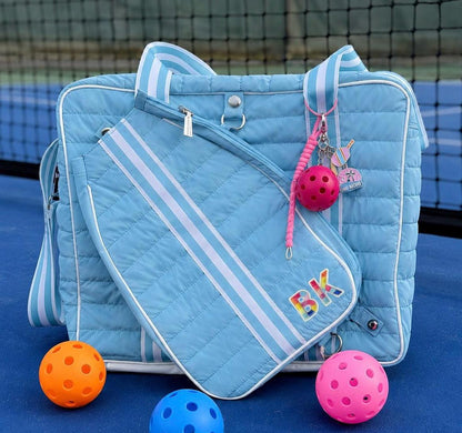 Personalized Pickleball Bag Charm Pink Pickleball Gifts