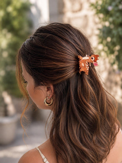Deer Hair Clip Fall Hair Accessories