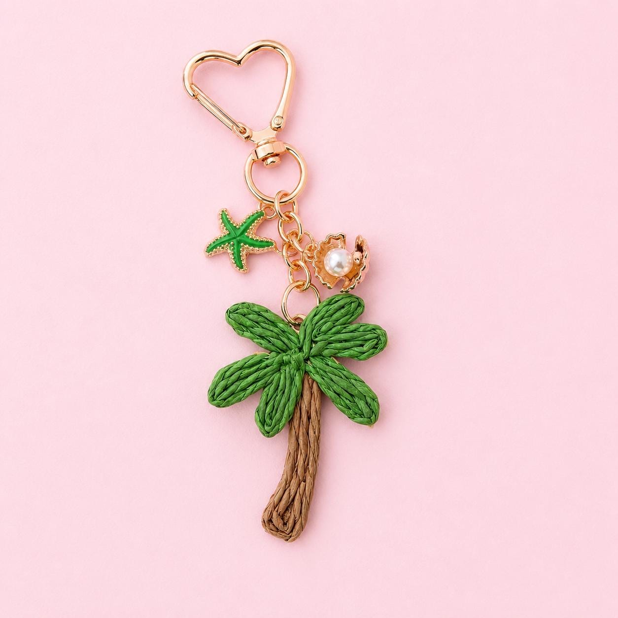 Palm Tree Bag Charm Coastal Purse Accessory