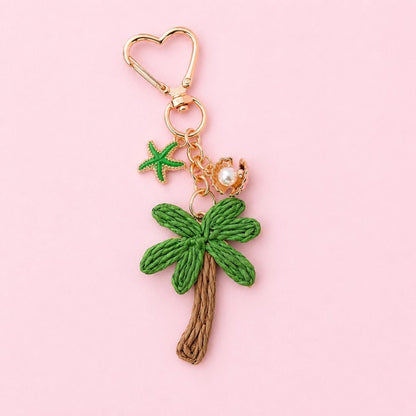 Palm Tree Bag Charm Coastal Purse Accessory