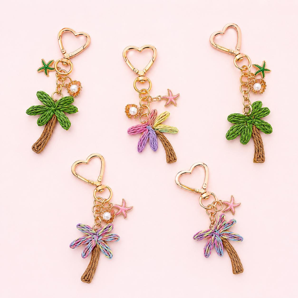 Palm Tree Bag Charm Coastal Purse Accessory