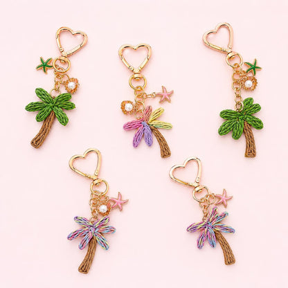 Palm Tree Bag Charm Coastal Purse Accessory