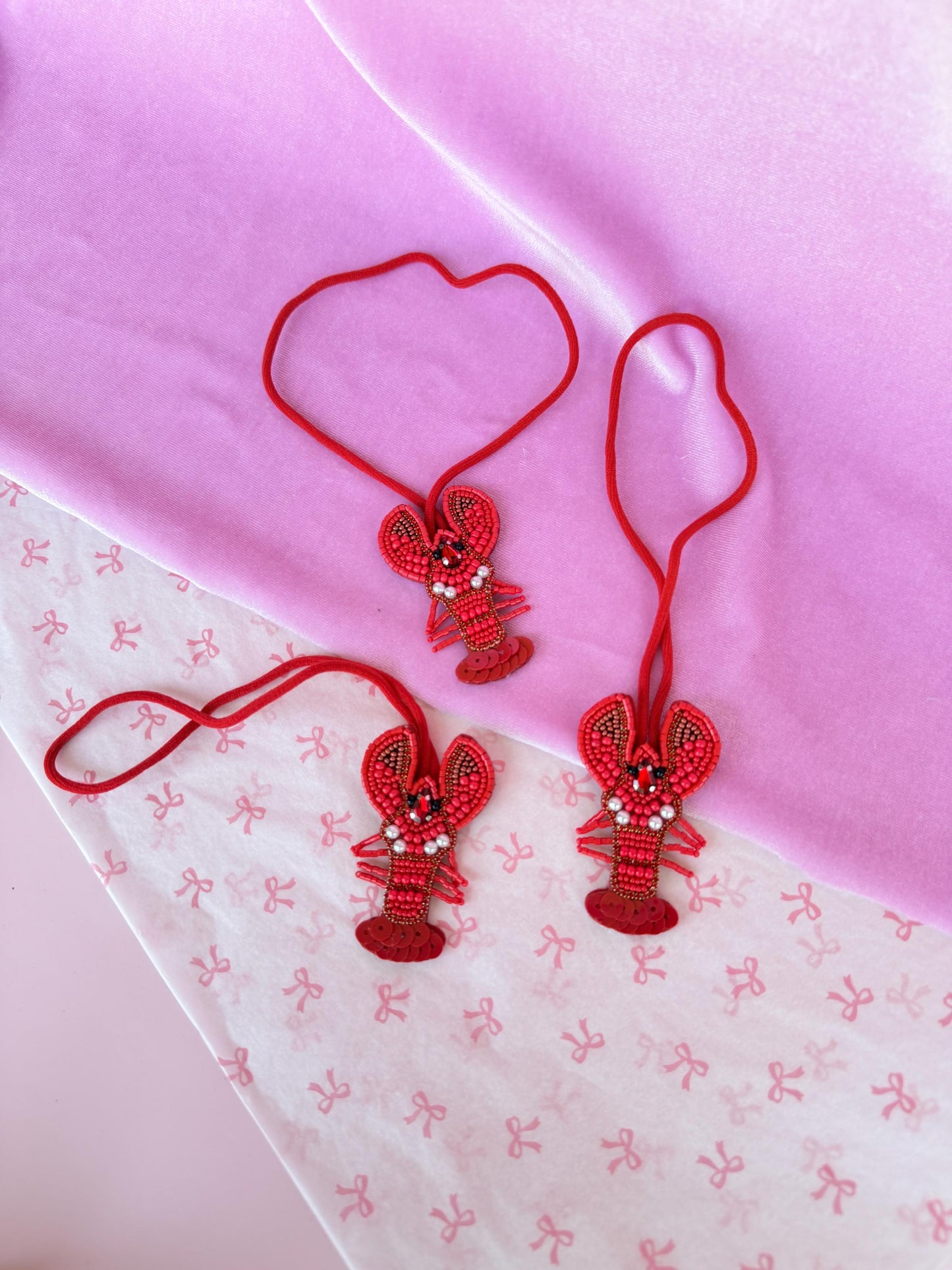 Lobster Bag Charm Personalized Beaded Purse Charm Summer Keychain