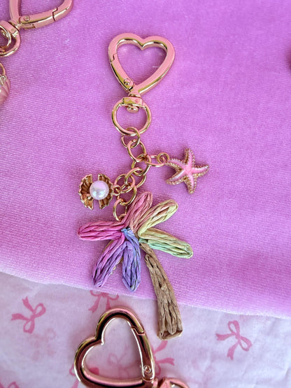 Palm Tree Bag Charm Coastal Purse Accessory