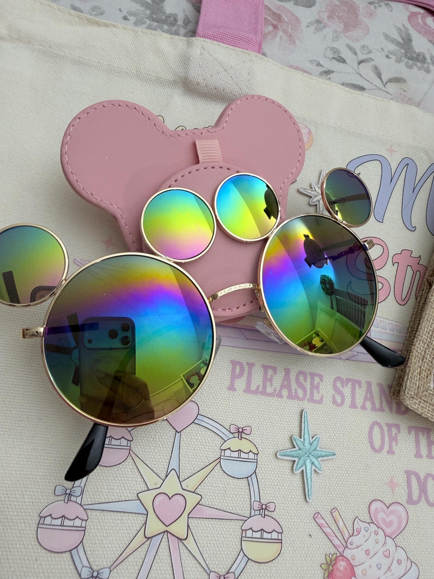 Mouse Ear Sunglasses Visor Clip Car Accessory