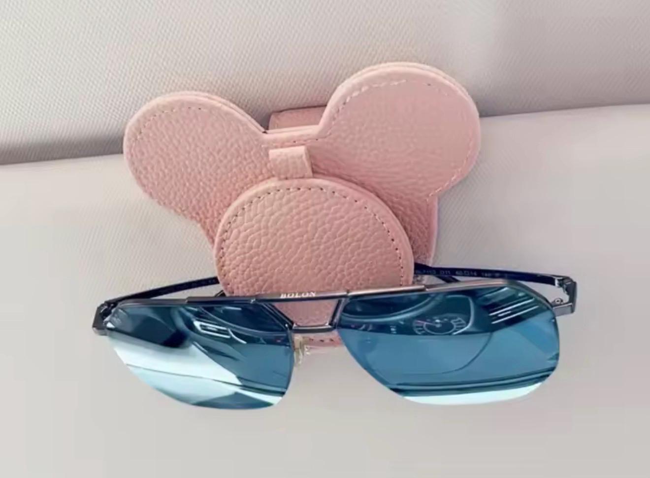 Mouse Ear Sunglasses Visor Clip Car Accessory