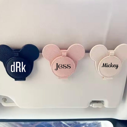 Mouse Ear Sunglasses Visor Clip Car Accessory
