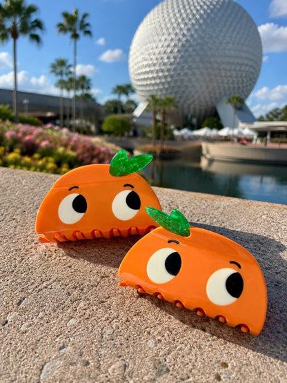 Orange Bird Hair Clip Fruit Hair Clip Epcot Orange Bird Theme Park Gift