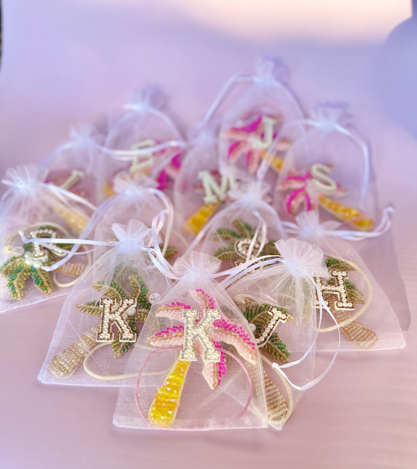 Palm Tree Party Favors Personalized Bridesmaid Gift
