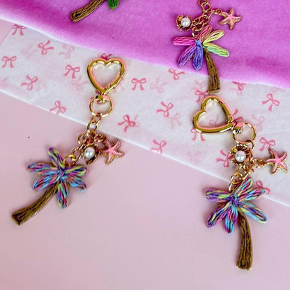 Palm Tree Bag Charm Coastal Purse Accessory