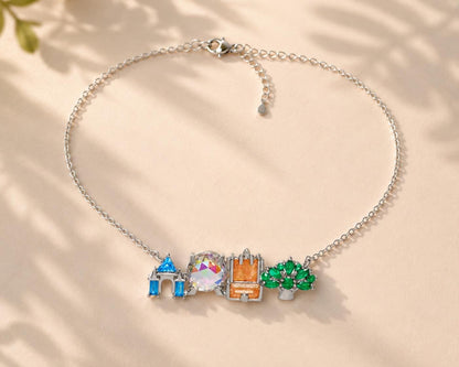 Four Parks Necklace Castle Charm Jewelry