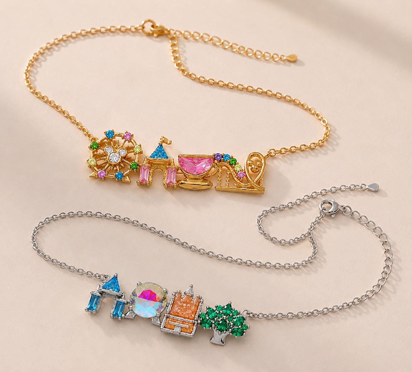 Four Parks Necklace Castle Charm Jewelry