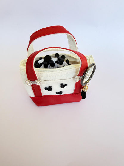 Personalized Mini Tote Bag & Mouse Ears Hair Clips