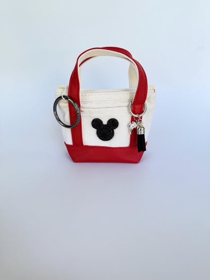 Mini Tote Bag Charm Personalized Purse Keychain