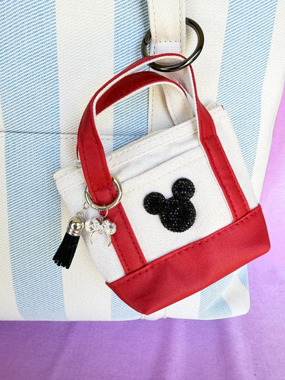 Mini Tote Bag Charm Personalized Purse Keychain