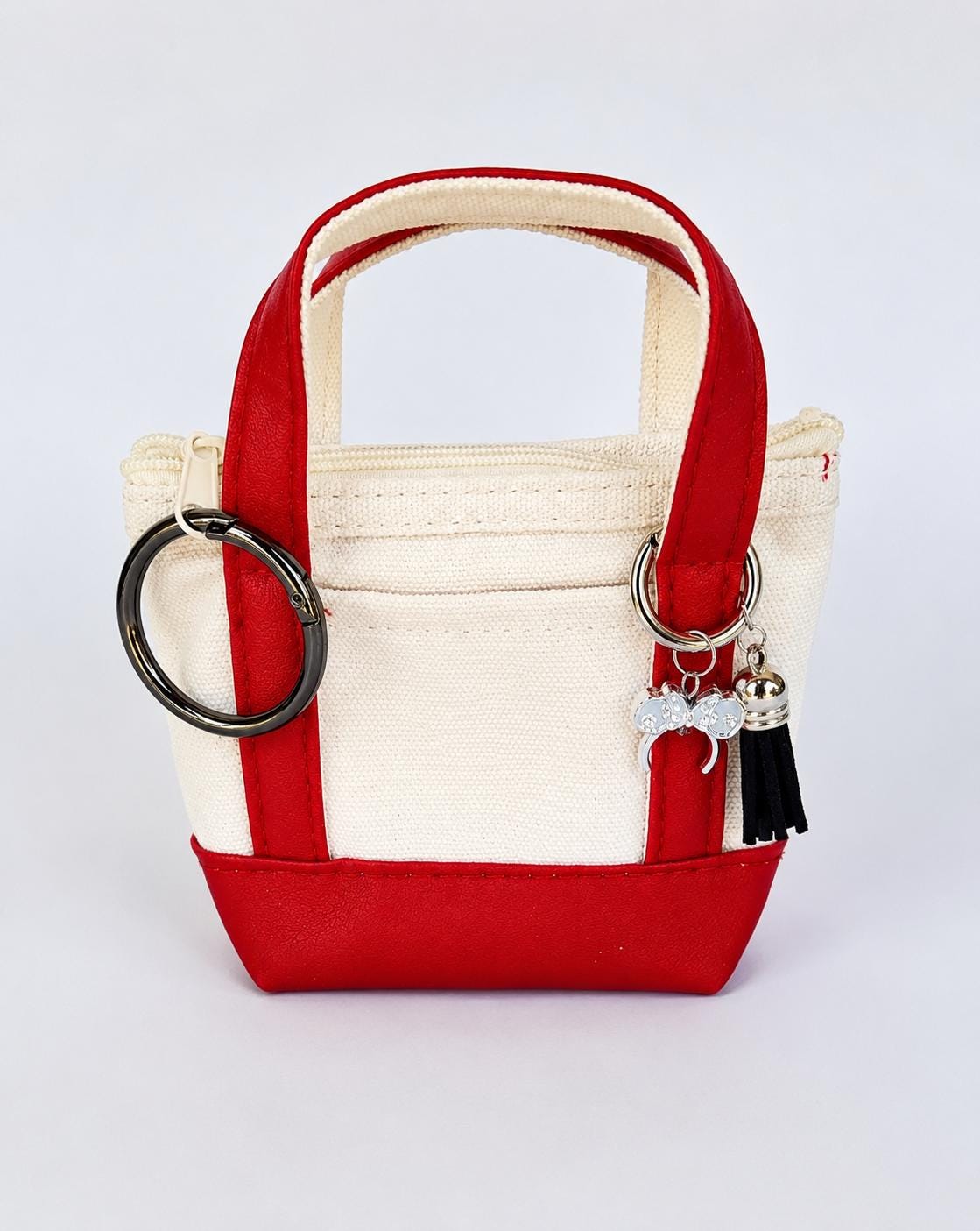 Mini Tote Bag Charm Personalized Purse Keychain