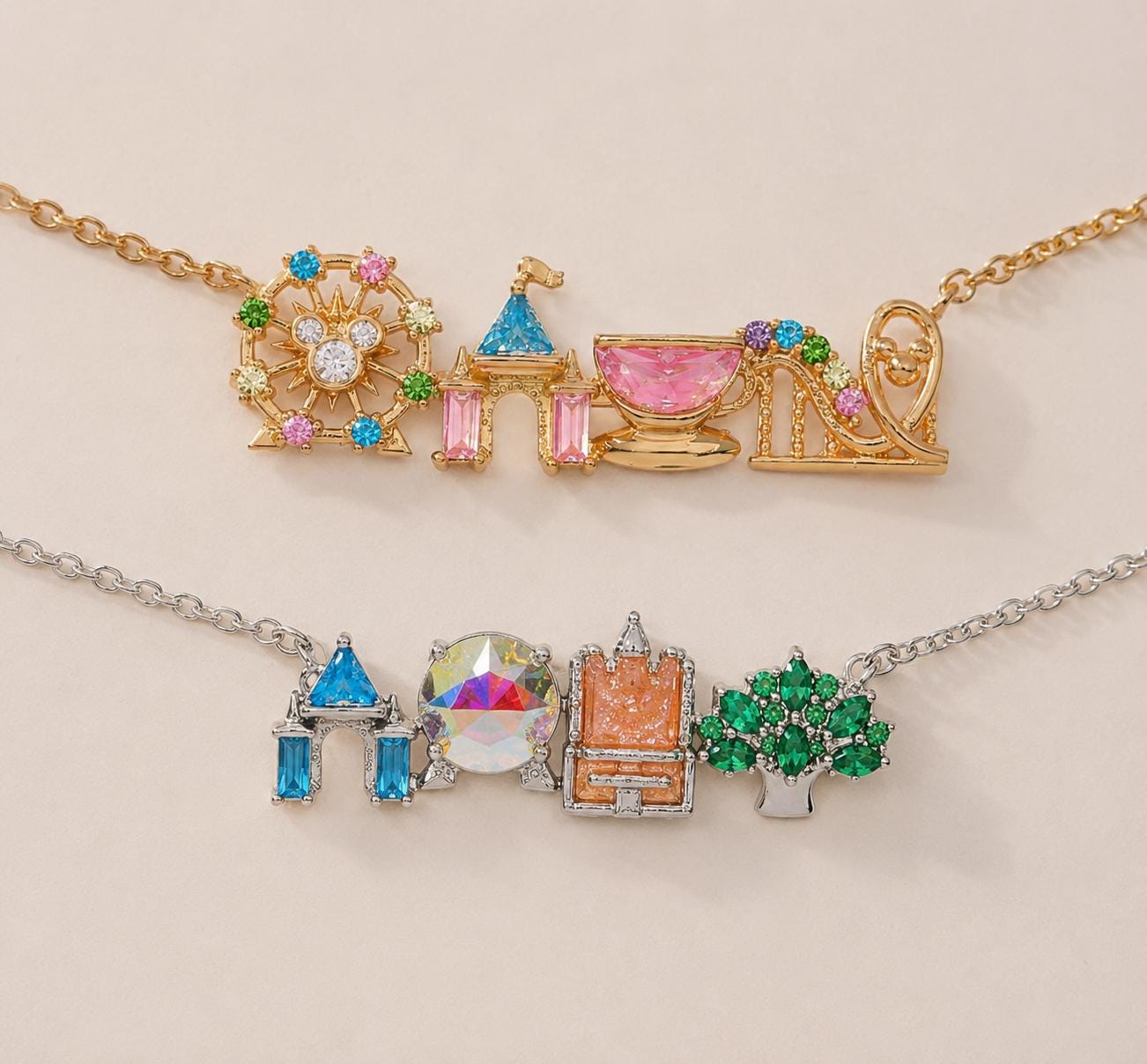 Four Parks Necklace Castle Charm Jewelry