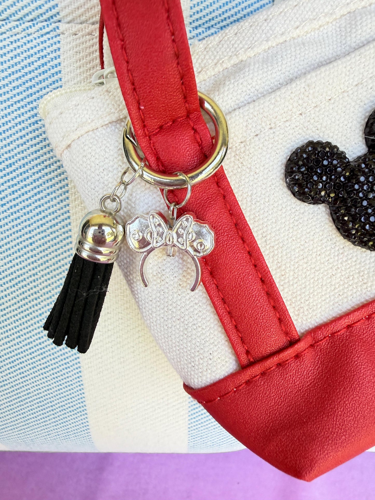 Mini Tote Bag Charm Personalized Purse Keychain