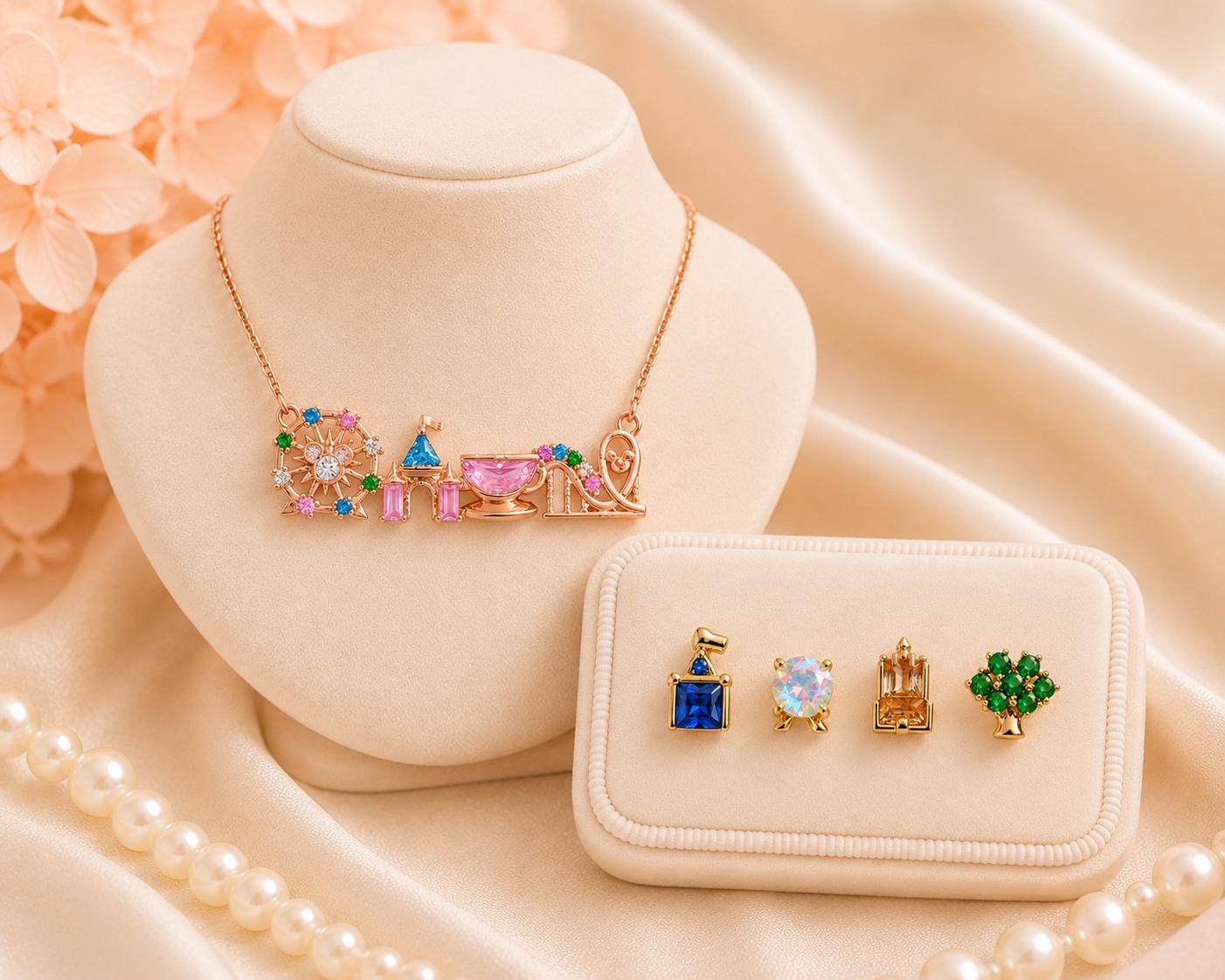 Four Park Earrings Theme Park Stud Earrings