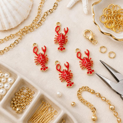 Lobster Charm Pendant Jewelry Making Supplies