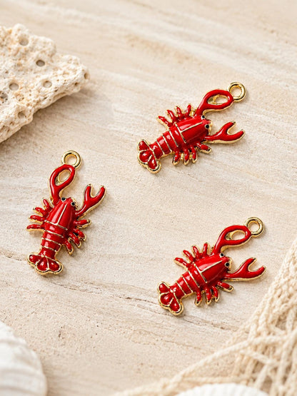 Lobster Charm Pendant Jewelry Making Supplies