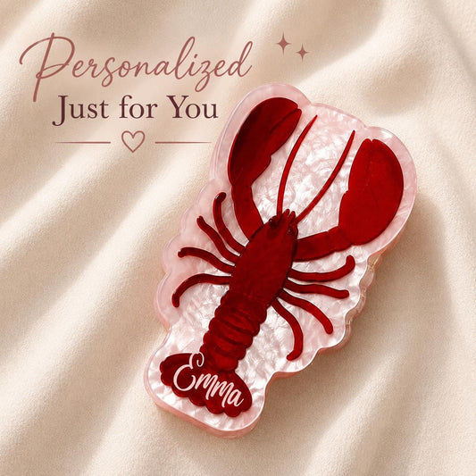 Lobster Hair Clip Coastal Accessories Personalized Beach Gift