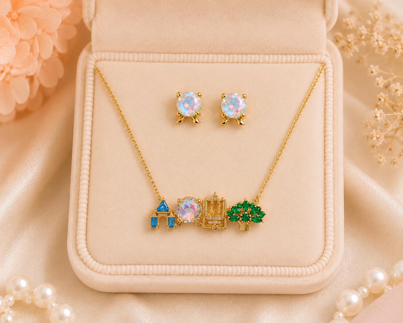 Four Park Earrings Theme Park Stud Earrings