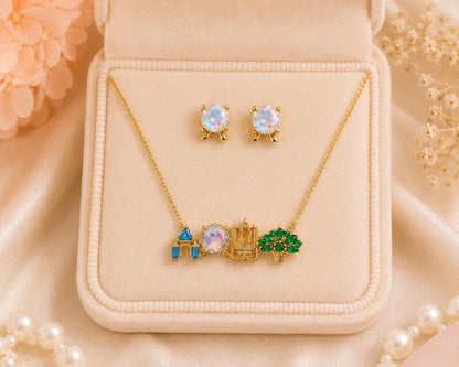 Four Park Earrings Theme Park Stud Earrings